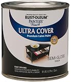 Rust-Oleum 1974730 Painters Touch Latex, Semi-Gloss Black