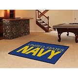 FANMATS 7190 Military United States Navy Novelty Mat Size: 4' x 6', Team: Navy