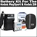 Battery And Charger Kit For Kodak PlaySport (Zx3) Kodak Zi8 Pocket Video Camera NEWEST MODEL Includes Extended Replacement KLIC-7004 (1100 mAH) Battery + Ac/Dc Rapid Travel Battery Charger + Deluxe Hard Case + LCD Screen Protectors