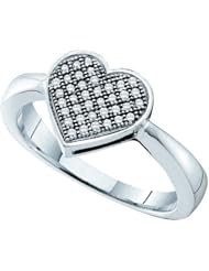0.10CT DIAMOND HEART RING