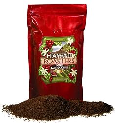 Hawaii Roasters Award Winning Farm Roasted 100% Kona Coffee, Ground, Medium Roast, 16-Ounce Bag