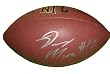 Oakland Raiders Denarius Moore Autographed NFL Wilson Composite Football, Proof Photo