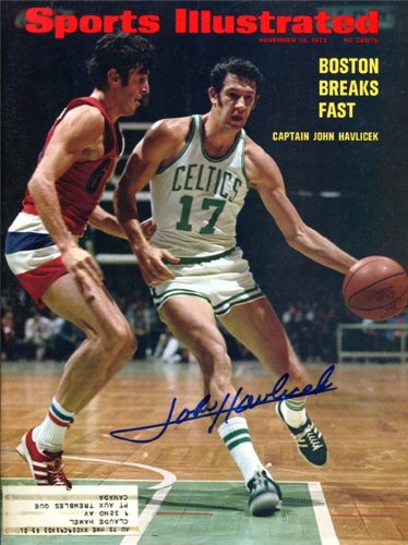 John Havlicek Autographed/Hand Signed Sports Illustrated Magazine - November 13, 1972