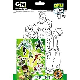 Ben 10: A4 Colouring and Sticker Set