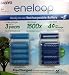 10 Pack AA eneloop 2nd generation 1500 cycle Rechargeable Batteries with 2 Plastic Storage Cases