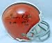 Leroy Kelly Autographed/Hand Signed Cleveland Browns Mini Helmet with HOF 94 Inscription