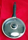 20CM ALUMINIUM SAUTE FRYING PAN AND GLASS LID