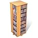 Prepac 4 Sided Spinning Tower - Oak & Black