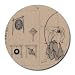 Bow and Arrow Sport Round Mouse Pad