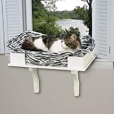BLACK - Savvy Tabby Wooden Window Seat