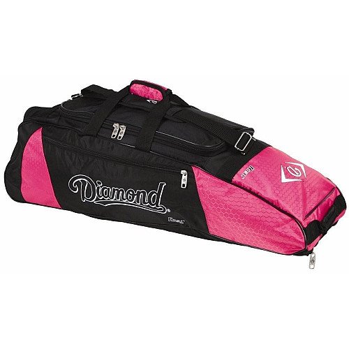 Diamond Rival Wheeled Bat Bag (Pink)