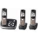 Panasonic KX-TG6533B DECT 6.0 PLUS Expandable Digital Cordless Answering System with 3 Handsets