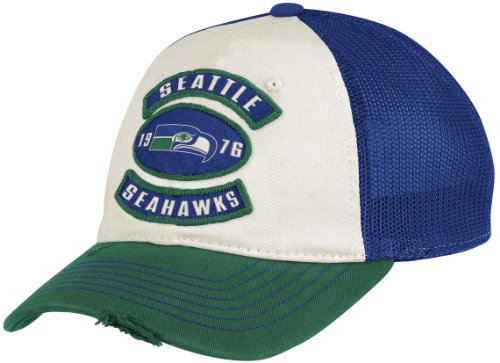 NFL Men's Seattle Seahawks Lifestyle Slouch Flex Hat - EQ77Z (Multi, Small/Medium)