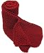 Handmade Lightweight Soft Acrylic Scarf - Men Gift Idea (100% Knitted By Hand) (Purest of Reds)