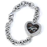 Ladies NFL Carolina Panthers Heart Watch