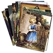 Victorian Vignettes - Box Set of 12 Assorted Greeting Cards and Patterned Envelopes