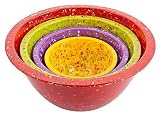 Zak Confetti Mixing Bowls - Assorted Brights/Red - Set of 4