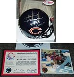 Mike Hartenstine Signed Bears Riddell Mini Helmet w/SB XX