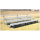 Goal Sporting Goods Four Row Aluminum Bleachers (15 Feet Long)