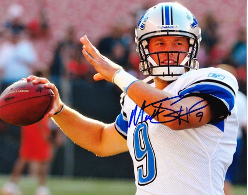 Matthew Stafford signed autographed 8 x 10 photo Detroit Lions