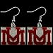 Montana Grizzlies Team Wordmark Dangle Earrings