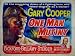 ONE MAN MUTINY 1955 Gary Cooper UK QUAD POSTER Image