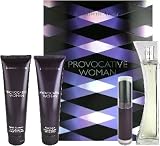Provocative Woman by Elizabeth Arden for Women 4 Piece Set Includes: 3.3 oz Eau de Parfum Spray + 3.3 oz Body Lotion + 3.3 oz Bath and Shower Gel + 0.10 oz Shimmering Body Powder Brush