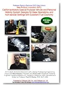 New Product and Process Innovation (NPPI): California Motors Special Purpose Vehicle and Personal Mobility System Designs for Base Operations, and Non-tactical Settings with Excellent Fuel Economy