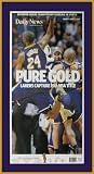 Los Angeles Lakers - Pure Gold - NBA Champs 2008-09 - Wood Mounted Newspaper Print