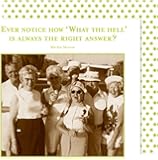 Shannon Martin Girl Designer 20 Count Beverage Napkins, What The Hell