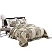 MarCielo 3 Piece Quilted Bedspread Leopard Print Quilt Quilt Set Bedding Throw Blanket Coverlet Animal Print Bedspread Ensemble Cheetah King Oversize(Cal King)