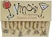 Vino's Just Married Magnetic Wine Glass Charm, Set of 6