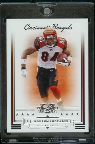 2006 Donruss Threads T.J. Houshmandzadeh Cincinnati Bengals Football Card #35- Mint Condition - In Protective Display Case!!