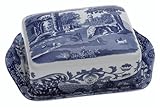 Spode Blue Italian Earthenware Butter Dish and Cover