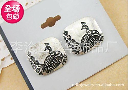 Darling Gifts Support the mi batch and genuine foreign trade Earrings alloy earrings accessories manufacturers ladies peacock patterns