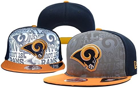 NFL St Louis Rams All Striped Out Snapback Cap Hat, One Size
