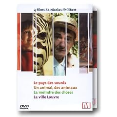 Coffret Nicolas Philibert 4 DVD : La Moindre des choses / Le Pays des sourds / Un animal, des animaux / La Ville Louvre