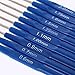 TOOGOO(R) 10pcs Metal Knitting Needles Crochet Hooks Kits With Ergonomic Grips 0.6-2.0mm