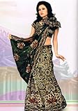 IMAGE OF Designer Green Peacock Motif Wedding Dress Lehnga Saree