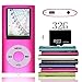 Tomameri Pink Portable MP4 Player MP3 Player Video Player with Photo Viewer , E-Book Reader , Voice Recorder with 32 GB Micro SD Card