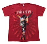 This Is It Silhouette Collage Red (Tシャツ) (Size: M) UIZZ-10710