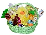 Easter Basket With Mop Top Chick