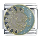 Pugster X2 Sun And Moon Italian Charm Bracelet