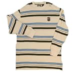Enyce - Enyce Textured-Stripe Long-Sleeved Thermal Tee Eggshell