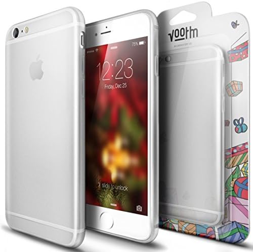 iPhone 6S Case, Voorm® [Ultra Thin Liquid Gel Skin Capsule] Soft Lightweight Transparent 6 6S Perfect-Fit Scratch-Proof Full-Protection Cover Slim Flexible TPU [4.7 inch] Frosted Clear - Bunny White