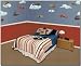 Baby : 21 Clouds, Planes and Parachutes Mural Transfer Sticker