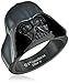Star Wars Jewelry Men's Darth Vader Black Ion-Plated Stainless Steel Ring