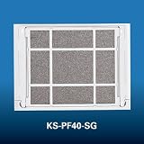 キョーワナスタ フィルター付角型スライドレジスター（フィルターセット部材） シルバーグレー KS-PF40-SG