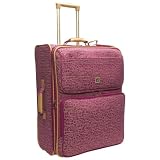 Diane Von Furstenberg Signature Six 25" Expandable Rolling Suitcase (Fuchsia Pink)