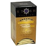 Stash Premium Organic Chamomile Herbal Tea, Tea Bags, 18-Count Boxes (Pack of 6)
